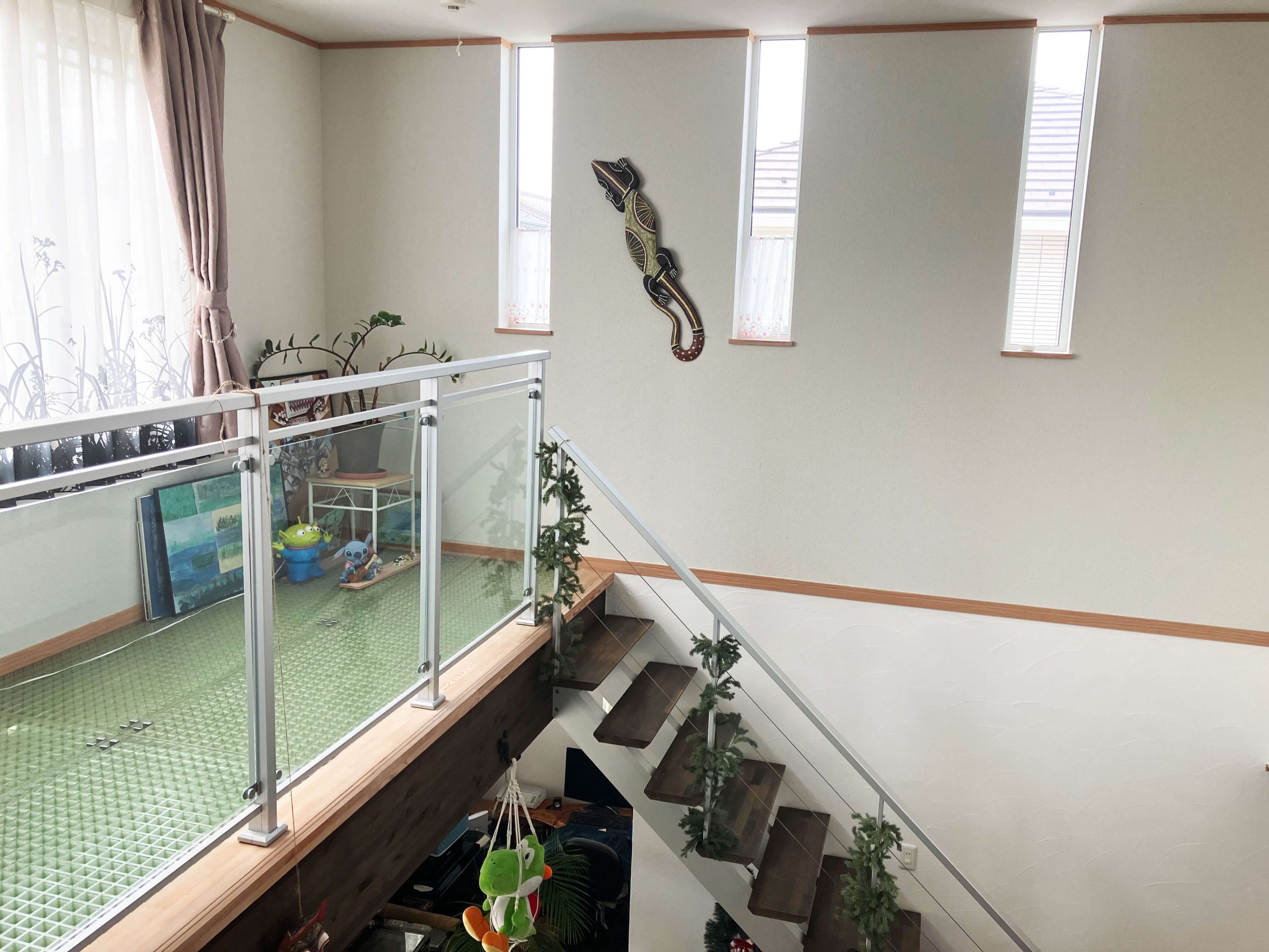 蓮田市の注文住宅　木造２階建て吹抜けのある家、高断熱、高気密、自然素材、全館暖房仕様