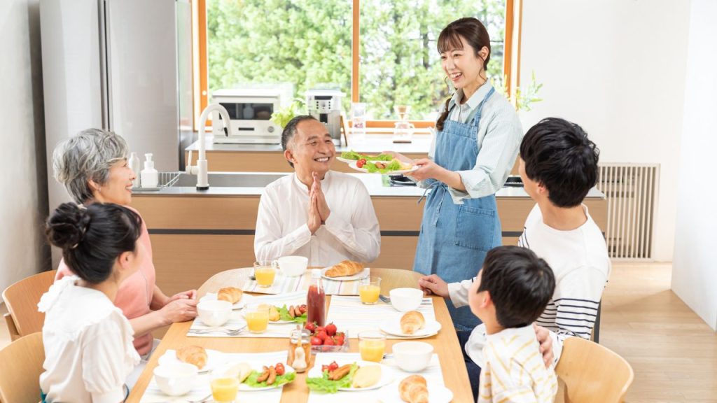 完全同居型|玄関・LDK・水回りすべて共用