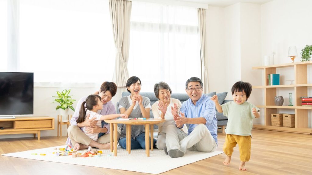 1. 完全同居型|LDK・水まわりは1つ、個室を増やして対応する